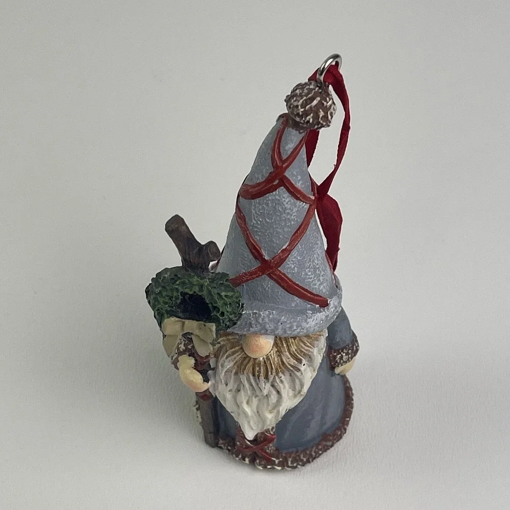 Gnome And Wreath Christmas Tree Ornament Xmas Holiday Decoration Tiered Tray